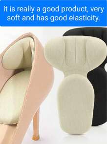1 par de almohadillas para talón, forros y rellenos para zapatos grandes para hombres y mujeres. Mejora el ajuste y la comodidad del zapato, evitando el deslizamiento y las ampollas del talón.
