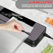 Vandise Vacuum Sealer Machine Automatic Food Saver | 6 Modes for Dry Wet Foods | Strong Suction Vacuum Sealer for Meat Fish Vegetables Fruits Snacks Coffee Grains | Preserve Freshness Longer | Includes 10 Free Vacuum Bags | Waterproof Touch Screen Control Panel | Built-in Bag Cutter & Roll Storage | Compact Design for Kitchen Countertop | Ideal for Sous Vide Meal Prep Marinating Freezing Storing Leftovers | Commercial & Home Use | Easy to Clean | Leak-Proof Seal Technology | One-Touch Operation | Perfect for Extending Shelf Life of Perishables | Great for Camping Travel Bulk Buying | Durable Heavy-Duty Design | Stainless Steel Housing | Quiet Operation | Energy Efficient | Best Gift for Home Cooks