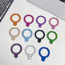 Magnetic Phone Holder Ultra Thin Metal Ring Holder Compatible With IPhone 15 14 13 12 For Magsafe Sticky Kickstand Support Wireless Charging Compatible With IPhone, Android Phone, Gift For Birthday, Family, Friends Finger Ring Holder, Phone Grip, Phone Accessories