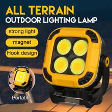 1 Pc COB Worklight Spotlight Camping Tent Light With Hook And Magnet, Repair Lamp Emergency Lighting