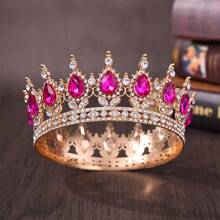 1 chiếc vương miện hoàng gia sang trọng dành cho Nữ hoàng/Vua, phụ kiện tóc công chúa cho đám cưới, tiệc tùng, ngày Valentine. - Nhiều màu - Xem 2