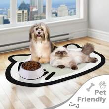 1 pièce Tapis d'alimentation pour animaux de compagnie fait main original, antidérapant et absorbant, facile à nettoyer - tapis de salle à manger, tapis de séchage de cuisine, tapis de séchage de vaisselle, tapis de sol, paillasson, convient pour les machines à café, les machines à expresso, les stations de café, la cuisine, la salle à manger, la salle de bain ou la buanderie, diverses tailles d'animaux de compagnie, tapis de bol pour animaux de compagnie ou tapis de cage pour chiens/chats, tapis de lit pour chiens, fond en caoutchouc antidérapant, décoration de la pièce pour l'été et l'automne, cadeau parfait pour les amateurs de chats et de chiens