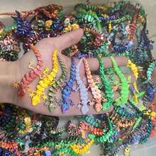 5/10/20件/套 3D打印迷你壁虎，多色逼真动物蜥蜴一体式可动关节小配件逼真模型 - 彩色 - 查看 4