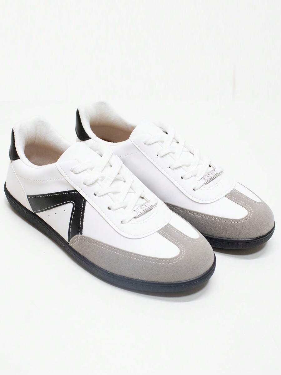 Vizzano Women's Soft Low Cut Comfortable Sneakers - 1430.102 - Đen và xám - Xem 1