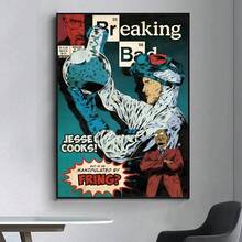1 pièce Décoration de film à la mode "Breaking Bad" Affiche de film raffinée, convient pour le salon, le bar, peinture décorative rétro, œuvre d'art de haute qualité, sans cadre - Multicolore - Voir 14