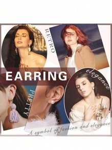 Bohemian C-Shaped Silver Hoop Earrings, Round Stud Earrings, Open Circle Hoop Earrings, Minimalist Open Circle Ring Earrings For Women