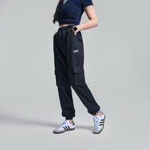 Adidas Originals Women's Casual Retro Pocket Cargo Pants, GD3071 - Black - View 3