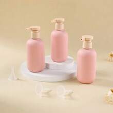 6pcs Travel Refillable Bottle Set, Empty Liquid Containers Portable Tool Refill Travel Bottle Set, Travel Size Bottles With Funnel Back To School - Multicolor - View 2