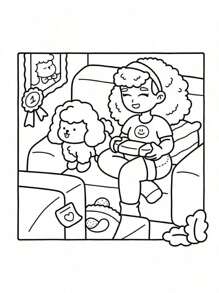 1pc Girl Spaces :Easy Coloring Book For Adults And Teens, Coloring Book Super Cute Designs Of Cozy, Hygge Spaces For Relaxation (Cozy Spaces Coloring) .Back To School A Relaxing Gift For Friends, Couples, And Family . Painting Kit [Default Without Pen]