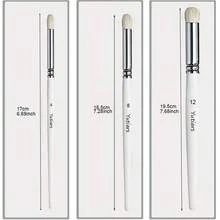 6/11/17 Piece Professional Dry Brush Set With Wooden Handles,Model(White),Ideal For Miniature Models, Suitable For Acrylics, Watercolors And Oil Paints, Perfect For The Advanced Enthusiast Involved In Desktop Model Work.,Back To School,School Supplies