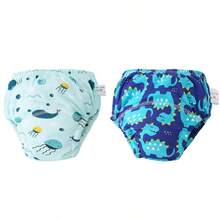3pcs/Pack Baby Potty Training Pants, Waterproof Anti-Leakage Cute Printed Washable Briefs, Unisex Toddler Boys Girls - Multicolor - View 49