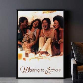 1PC Waiting To Exhale (1995) Movie Poster, Vintage Movie Poster, Canvas Print, Wall Art, Room Decor, Home Decor, Gift, Package Poster Unframed