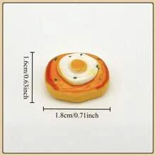 Creative Miniature Bread Fridge Magnets, Food Series Cream Fridge Magnets, Handmade Cute Animal Fridge Magnets, Memo Board Photo Decoration Strong Magnetic Stickers, Lovely Decoration, Office Desk Decor, Whiteboard Storage Cabinet Fridge Magnets For Kitchen/Office, Kitchen Decor, Home Decor, Valentine's Day Gift, Gift For Friends And Family
