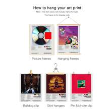 6pcs Set Frameless Graduation Album Cover Canvas Poster, Vibrant Anime Design With " Graduation" Text, Perfect For Home, Office, Bar, Cafe, Hotel Decor, Cafe Decoration | Anime Style Poster | Durable Canvas Material, Poster