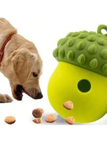 1 pièce Distributeur de nourriture résistant à la morsure pour chat et chien, tapis de reniflement en silicone en forme de pomme de pin, jouet de puzzle interactif