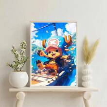 1 tấm áp phích Anime One Piece Chopper tự dán nghệ thuật giấy dán tường chống thấm nước trang trí phòng quán cà phê không khung - Nhiều màu - Xem 11