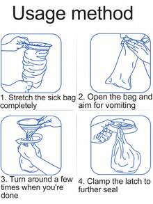Disposable Vomiting Bag Cross-Border Car Travel Sickness Anti-Vomiting Bag Morning Sickness Emergency Children's Park Car Vomiting Bag - Multicolor - View 4