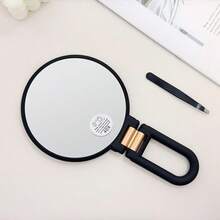 1pc 50X/40X/30X Handheld Magnifier, Double-Sided Mirror + Tweezers, 1X/40X Zoom, 360° Adjustable Handle, Foldable Travel Makeup Mirror, Handheld & Stand Design, Portable For Travel, Suitable For Daily Makeup, Shaving, Eyebrow Grooming, Great Gift - Multicolor - View 31