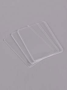 40 unidades de 75x100 mm porta-cartões rígido compacto vertical, protetor transparente de cartões postais de 3 polegadas para beisebol, futebol americano, basquete, hóquei, golfe, cartões esportivos individuais, carregamento superior, películas de dupla face, a coleção de cartões de Halloween e Natal também pode ser dada como presente de Natal para amigos, 10/15/30 unidades - Claro - Ver 6