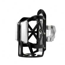 1pc Dual-Color Adjustable Motorcycle Bicycle Cup Holder, Aluminum Alloy Drink Bottle Rack Fit For Motorcycle, Electric Bicycle, Universal Adjustable Size And Angle