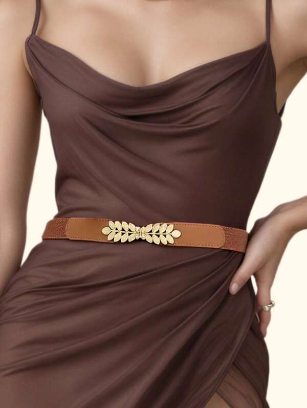 1/4pcs Women Elastic Waist Belt, Casual Fashion Versatile Simple Design, Waist Cincher Slimming, Suitable For Dresses, Daily Wear, Holiday & Birthday Gift Summer, School