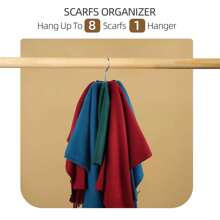 1pc Multi-Functional Rotating 8-Hook Rack 360° Hanger Hook For Belts, Bras, Vests, Ties, Scarves, Wallets, Hats, Etc.