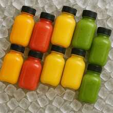 10 PET Bottles 200ml / 300ml With Lid For Juices And Sugar Cane Juice Direct From The Factory - 淺粉色 - 查看 5