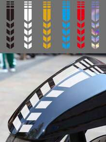 1 Stück Motorrad/Fahrrad Reflektierender Aufkleber, Automobil Warnaufkleber, wasserfester und UV-beständiger Autoaufkleber zur Kratzerüberdeckung und Dekoration