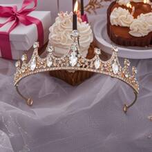 1 Peça Coroa de Rainha e Tiaras, Coroa de Princesa para Mulheres e Meninas, Tiara de Cristal para Noiva Princesa para Casamento e Festa