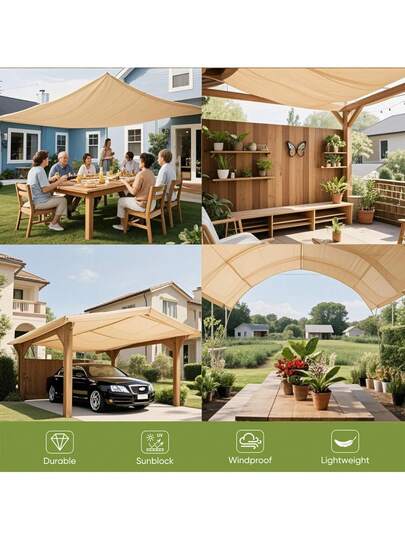 Sunshade Net, Breathable For Patio, Farm, Pet House, Pergola, Terrace, Plant Insulation Net, Balcony, Garage, Backyard, Swimming Pool, Lawn, Wall, Wall, Outdoor Activities, Outdoor Activities, Privacy Screen, Fence