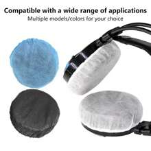 100 pezzi/sacchetto di copriauricolari monouso, copricapo in tessuto non tessuto, proteggi microfono da 8-12 cm, anti-sudore e anti-sporco, proteggi padiglioni auricolari