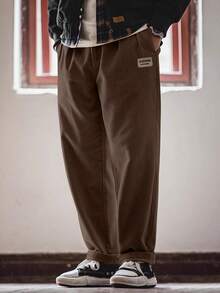 美式灯芯绒直筒裤男士宽松休闲长裤百搭春秋夏季薄款