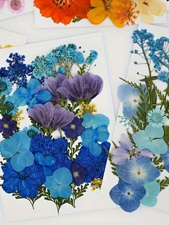 30 件各式浮雕花卉装饰，适用于手工贴纸、胶干手机壳、香薰蜡烛、花卉工艺品、家居装饰、感恩节和圣诞节礼物