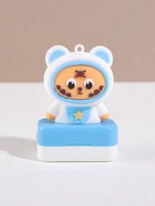 1 pieza de sello personalizado con forma de dibujo animado, un lindo sello de etiqueta personalizado para marcar y firmar artículos personales, personalizable con nombres, un regalo para amigos. - Multicolor - Ver 10