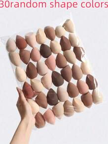 20PCS Makeup Sponge Set, Random Shape And Color Mixed Beauty Sponge For Liquids, Creams And Foundation, Latex-Free Dual-Use Makeup Bubbles For All Skin Types, Easy To Use, Simple And Easy To Carry. .