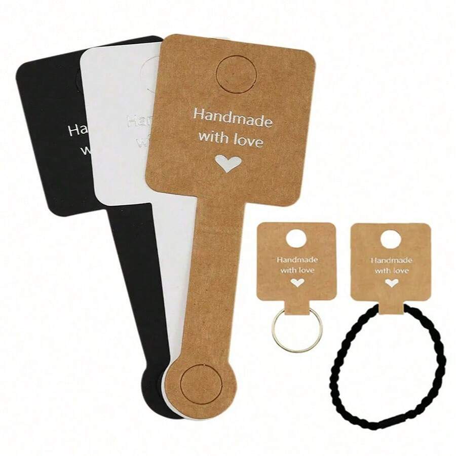 10/50/100/200/500pcs Jewelry Packaging Cards For Bracelets And Rings - Multicolor - View 1