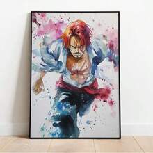Tranh màu nước in hình nhân vật hoạt hình Zoro, Sanji, tranh anime, tranh trang trí tường chủ đề trò chơi điện tử, tranh ghép, truyện tranh, không khung. - Nhiều màu - Xem 5