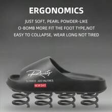 Men's And Women's Casual Slippers Thick-Soled Wear-Resistant Non-Slip Heightening Comfortable Soft Casual Beach Sandals