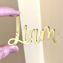 1pc Custom Acrylic Name And Cross Cake Charm, Acrylic Personalized BaptismTopper, Gold Baptism Cake Charm, Christening Cake Decor, Custom Name Charm,Personalized Name Cake Charm & Cross Custom Christening Cake Topper Baptism Decor Laser Cut Name Cake Plaque Mirror Acrylic, Available Sizes,Delicate Romance