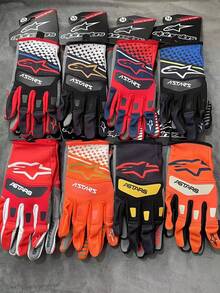 Alpinestars 骑行自行车手套男款女款山地车全地形车小轮车越野摩托车手套山地自行车自行车越野摩托车赛车手套 - 彩色 - 查看 4