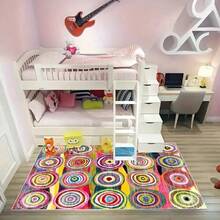 Large Luxury Carpet/Outdoor Carpet, Featuring A New Design For Easy Portability. Crafted From High-Tech Crystal Velvet Material With High-Density Knitted Surface, It Is Fade-Resistant, Abrasion-Resistant, And Easy To Clean. The Bottom Is Equipped With Dotted Large Particles To Enhance Friction And Prevent Slipping. Entryway Decor Bathroom Kitchen Decor - Multicolor - View 5