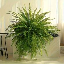 Large Artificial Boston Fern Plant, Realistic Faux Fern Decor For Indoor And Outdoor Use - Multicolor - View 6