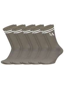 1/3/5 Pairs Back To School Anti-Bacterial & Odor Resistant Soft Knit Fabric Socks - Multicolor - View 12