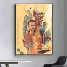 1 pièce Décoration de film à la mode "Breaking Bad" Affiche de film raffinée, convient pour le salon, le bar, peinture décorative rétro, œuvre d'art de haute qualité, sans cadre - Multicolore - Voir 27