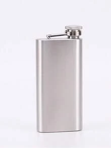 1pc Customized Lettering Stainless Steel Hip Flask 304, Portable Small Liquor Bottle, Suitable For Home & Outdoor, Mini Liquor Accessories, Gift - Multicolor - View 11