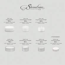 192 Unidades Velas Blancas Sin Aroma, Tiempo de Quema Extendido de 6 a 7 Horas, Vela Transparente en Forma de Taza de Té - Blanco - Ver 8