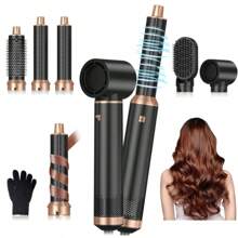 Sèche-cheveux ionique 5-en-1, boucleur, brosse lissante, brosse sèche-cheveux, outil de coiffure