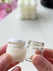 迷你化妆品霜盒粉底液瓶样品玻璃乳液分配器 - 旅行便携式眼霜小空瓶洗漱包洗漱包洗漱旅行包化妆品收纳海滩沙滩包度假必需品学校用品旅行必需品女士大学宿舍浴室旅行配件旅行必备品夏季返校