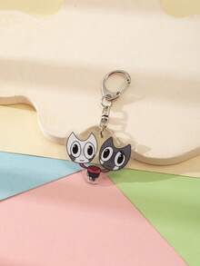 1 Pc Acrylic Cute Cartoon Cute Big Head Dandy'S World Purple Video Game Theme Keychain Pendant Backpack Ornament/Bag Accessories/School Bag Accessories/Purse Pendant/Friend's Gifts Car Accessories Bag Charm Backpack For School Goth Y2k - Multicolor - View 5