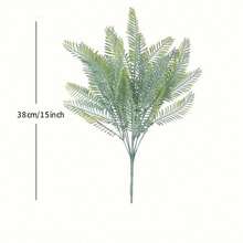 6 件人造植物，唐菖蒲草、春草、桉树、草、龟背竹，6 种适合花束婚礼装饰花瓶装饰 DIY 艺术装饰，户外人造草坪，人造植物花园装饰 - 彩色 - 查看 23